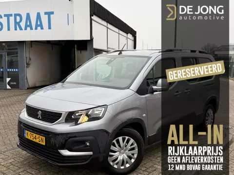 Peugeot Rifter Long 1.2 Puretech Long Active 7p. ALL-IN rijklaarprijs/Navi/Parkeersensoren/7-zits/Airco