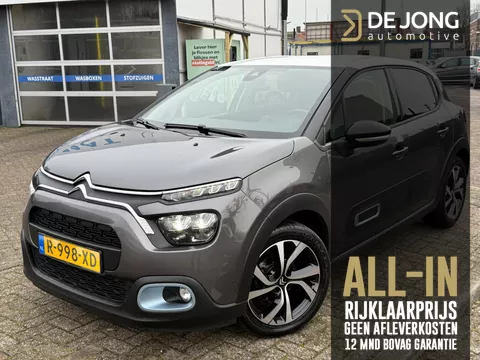 Citroen C3 1.2 PureTech ELLE | ALL-IN RIJKLAAR | Luxe uitvoering | Automaat | Origin. leerpakket | Navi | Camera | Duo-Tone | 17"Velgen