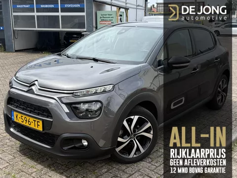 Citroen C3 1.2 PureTech Shine ALL-INRIJKLAARPRIJS/Navi/Duo-Tone/Keyless/Luxe interieur/17"velgen/Dodehoekbewaking